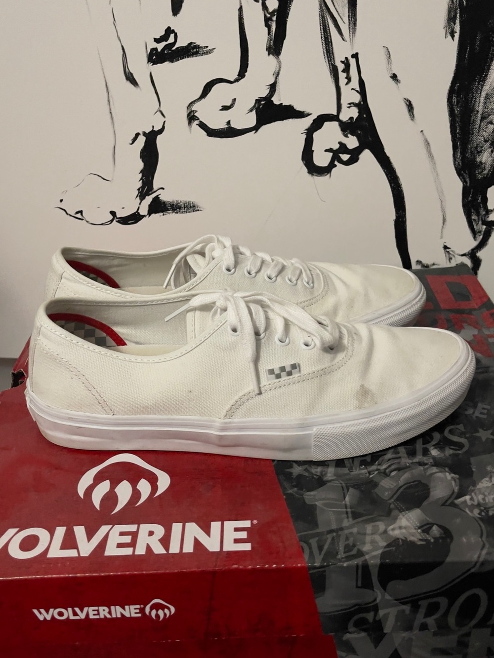 Vans White Low-Top Canvas Sneakers